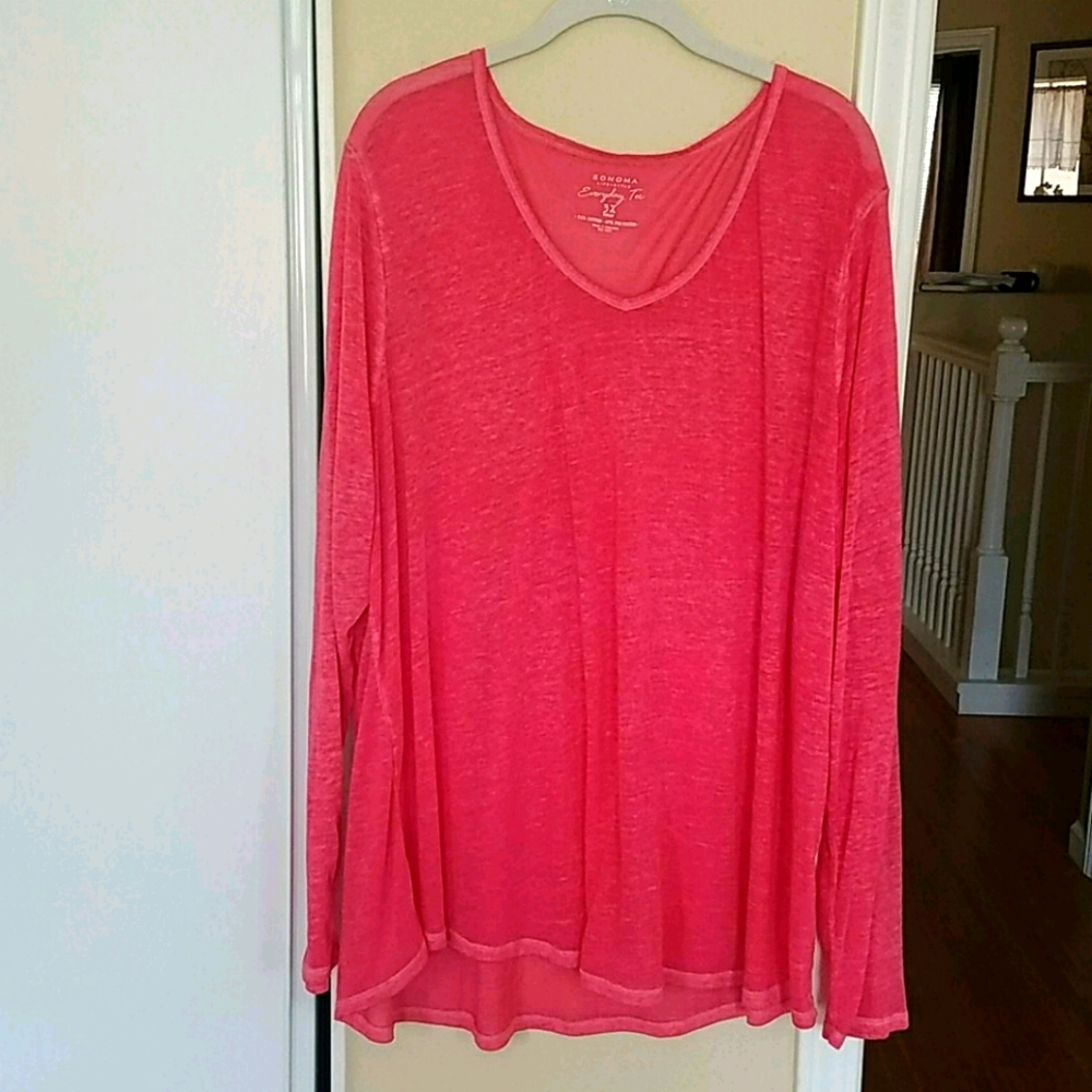 SONOMA pink athletic tee